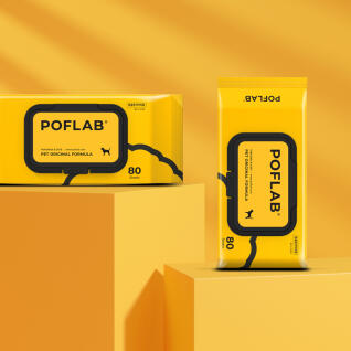 포프랩 강아지 고양이 물티슈 저자극 펫티슈 80매6팩