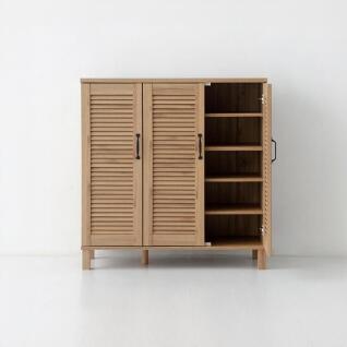 거실수납장 다용도 틈새 수납장 원목 빈티지가구