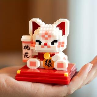 블록 마네키네코 DIY 개업식 집들이 답례품 선물 행운