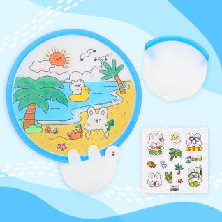 오늘놀이 컬러링 접이식 부채 꾸미기 3종 택1