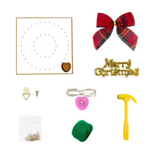 스트링아트 크리스마스 리스 만들기 - 1인세트