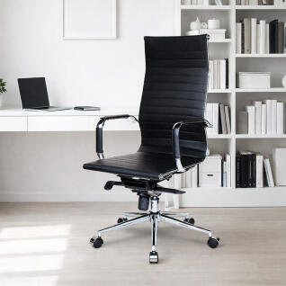 루멘 하이백 체어 책상의자 - 블랙