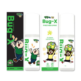 버그엑스x빵빵이 여행용 모기기피제+살충제 80ml 세트