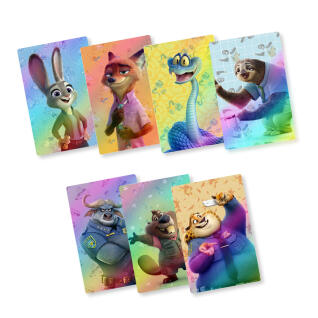 디즈니 주토피아 2 홀로그램 포토카드 컬렉션 1(7매)