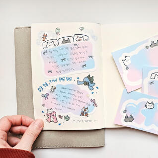 모조지스티커 솜사탕구름 12매세트