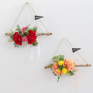 카네이션 조화 가랜드 30cm 인테리어 꽃 장식 소품