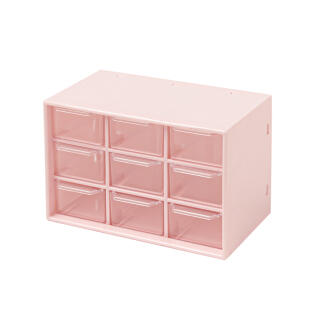 미니 서랍장 9칸 핑크 