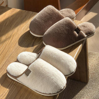 라루스 겨울 퍼 실내화 여성 푹신한 털 슬리퍼 J307
