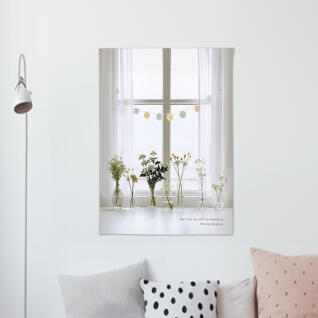 모닝블루밍 창문 패브릭포스터 S (50x70cm)