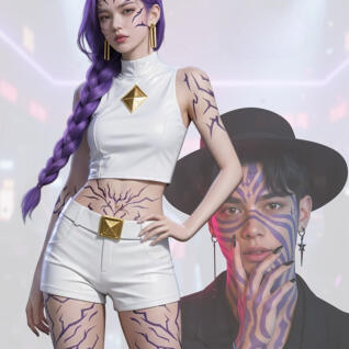 타투스티커 케이팝 루미 풀세트 8장 셀프헤나