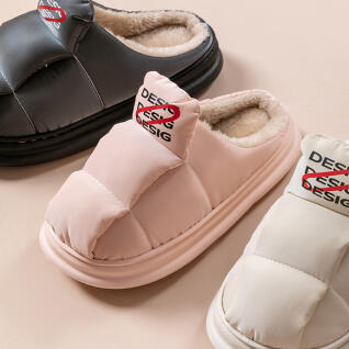 1+1 따뜻한 패딩 슬리퍼 겨울 방한실내화 거실 사무실