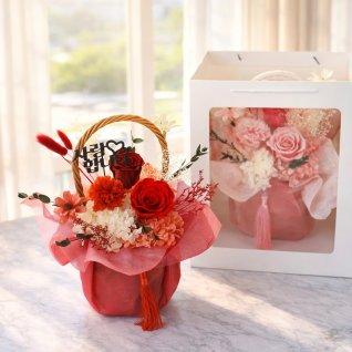 어버이날 카네이션 꽃바구니 프리저브드플라워 선물