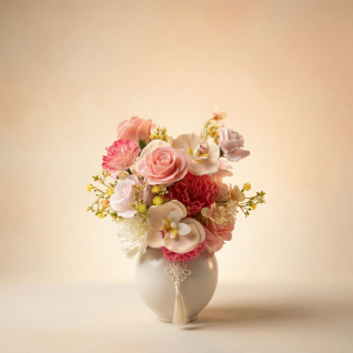 어버이날 카네이션 스승의날 선물 달항아리 비누꽃