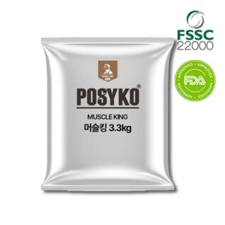 [파시코] 머슬킹 3.3kg 파우치 초코맛 / 헬스보충제