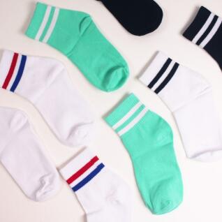 스트라이프 줄무늬 중목 양말 4color
