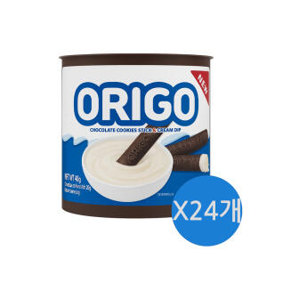 오리고 화이트초코 쿠키 스틱과자 40g x24개/초코스틱