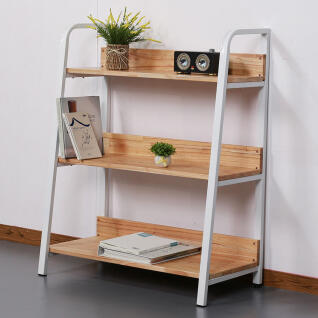 라파 참죽나무 거실 가로 원목 책장 3단 800