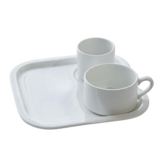 라크 포셀린 호텔 접시 디저트 커피잔 트레이 세트
