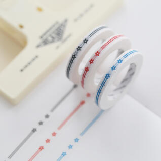 모모마테 별표 쫙 마스킹테이프