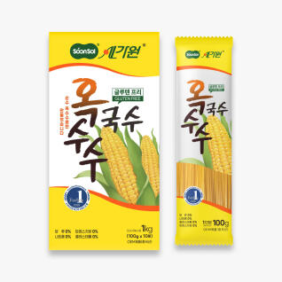 [1+1] 순솔 100% 메밀국수 1kg + 순솔가원 옥수수국수 1kg