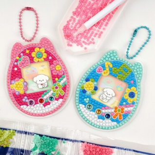 보석십자수 Y2K 레트로 다마고치 아크릴 키링 만들기