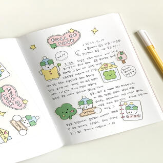 럭키뿜뿜 - 모조지 스티커