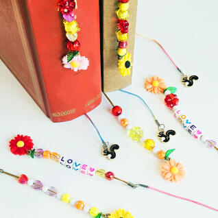 끈갈피 가을 다람쥐 해바라기 비즈 책갈피 만들기