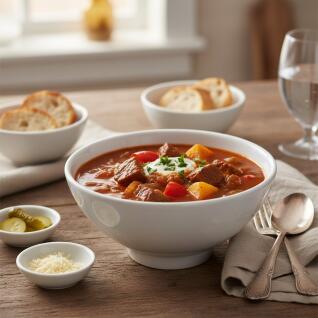 라크 포셀린 호텔 접시 화이트 볼 스프볼 대접 14cm