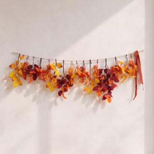 가을잎 나무가지 조화 대형 가랜드 140x40cm (DIY)