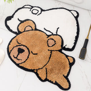 포유 극세사 동물 욕실 화장실 미끄럼방지 발매트