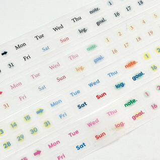 기록적인 계획 키스컷 마스킹테이프(4종)