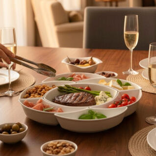 라크 호텔 접시 안주 플레이트 칩앤딥 치즈 플래터 7P