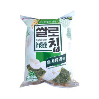 롯데 쌀로칩 들기름 김맛 50gX6개 쌀과자 스낵