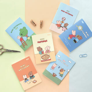 해피앤럭키 Littles 미니노트 라인 6종