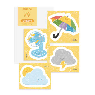 날씨 모조지스티커