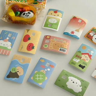 [후카후카스튜디오]워터프루프 리무버블 카드스티커