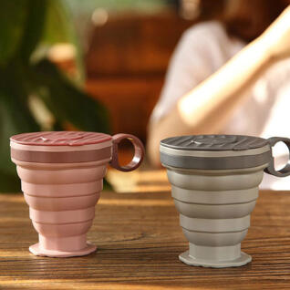 접이식 컵 실리콘 등산 캠핑 백패킹 휴대용 컵