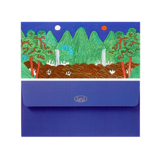 일월오봉도 금박봉투