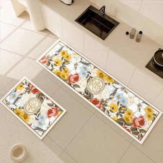 포유 보타닉 주방 욕실 화장실 규조토 발매트 세트