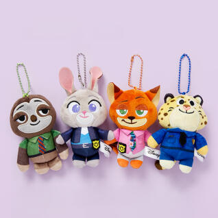 주토피아2 미니 인형 키링 주디/닉/치타/나무늘보 4종