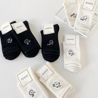 fsn146_쁘띠자수 골지양말