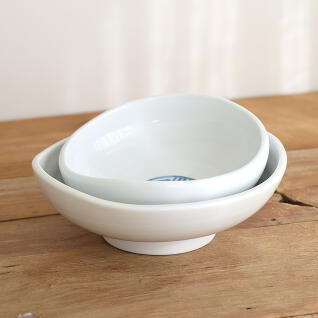 국내생산 행운 백자 타원볼 (2호)