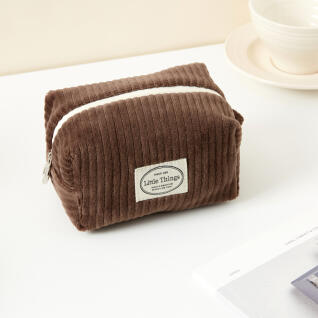 파우치 딥브라운 