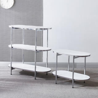 라운드 수납선반 미드 센츄리 선반 협탁 3단