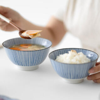 하나토쿠사 4인 밥,국그릇 세트 MADE IN JAPAN