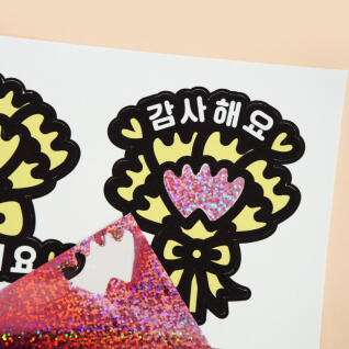 포일아트 카네이션 브로치 5set (10개입)