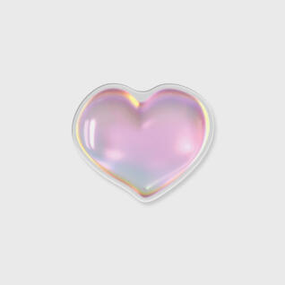 [아크릴스마트톡] hologram pink heart