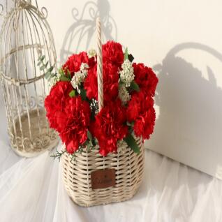 [카네르] 생화 꽃바구니 카네이션 레드 소