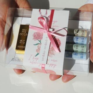 골드바 미니 용돈박스, 쇼핑백증정