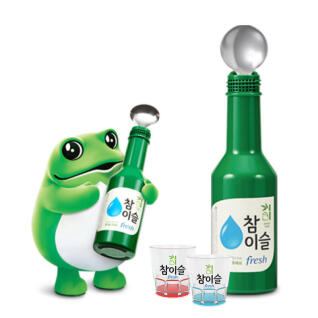 참이슬 fresh 숟가락 블루투스 마이크 스피커